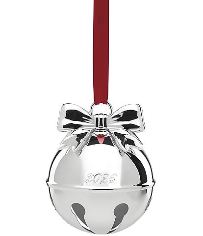 Lenox 2026 Jingle Bell Silverplate Ornament