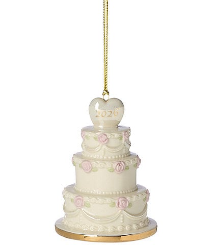 Lenox 2026 Wedding Cake Porcelain Ornament