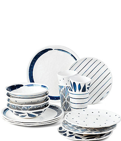 Lenox Blue Bay Melamine 16-Piece Dinnerware Set