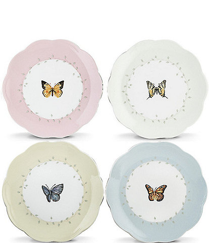 Lenox Butterfly Meadow 4-Piece Assorted Dessert Plate Set