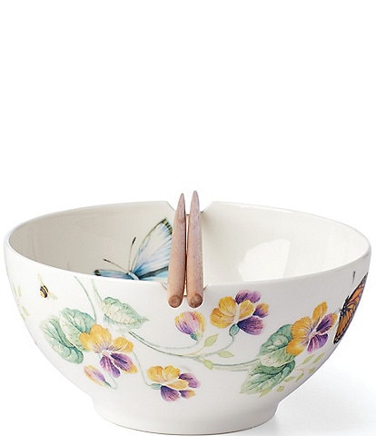 Lenox Butterfly Meadow Bowl & Chopsticks