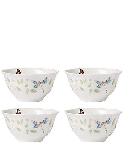 Lenox Butterfly Meadow Collection Vine Rice Bowls, Set of 4
