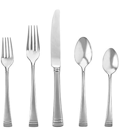 Lenox Federal Platinum Frosted 20-Piece Stainless Steel Flatware Set