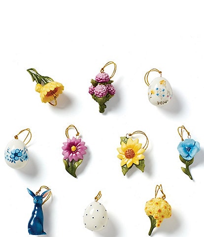Lenox Floral Easter 10-Piece Mini Ornament Set