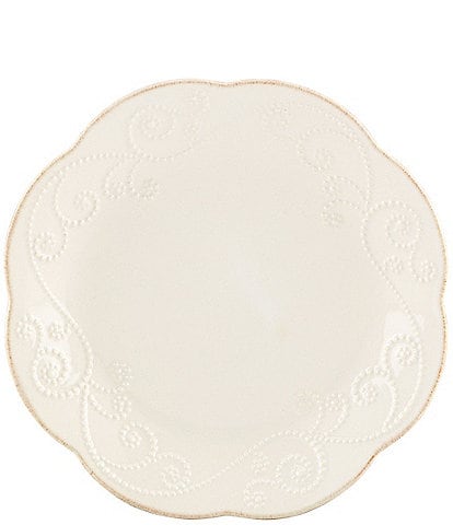 Lenox 4-Piece French Perle Scalloped Stoneware Dessert Plate Set