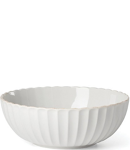 Lenox French Perle Scallop Serving Bowl