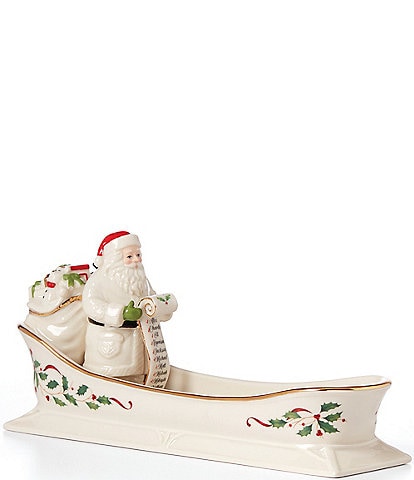 Lenox Holiday Santa's Sleigh Cracker Tray