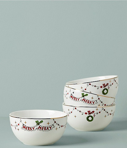 Lenox Merry Grinchmas All-Purpose Bowls, Set of 4