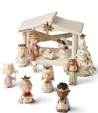 Lenox Nativity The Christmas Pageant and Creche 12-Piece Set