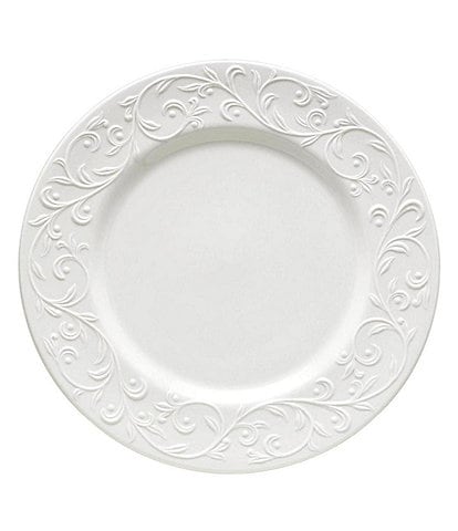 Lenox Opal Innocence Carved Vine Porcelain Dinner Plate