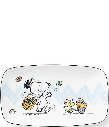 Lenox Peanut Snoopy & Woodstock Easter Serving Tray