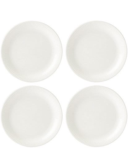 Lenox Profile White Dinner Plates, Set of 4