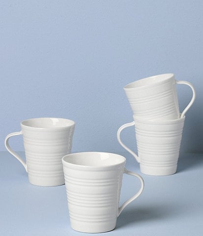 Lenox Tin Can Alley 4 Degree Mugs, Set of 4