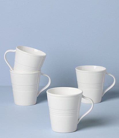 Lenox Tin Can Alley 7 Degree Mugs, Set of 4