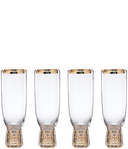 Lenox Tuscany Classics Gold Frost Flutes, Set of 4