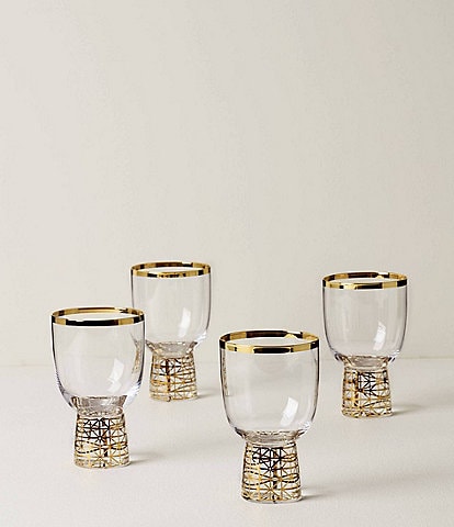 Lenox Tuscany Classics Gold Frost Wine Glasses, Set of 4