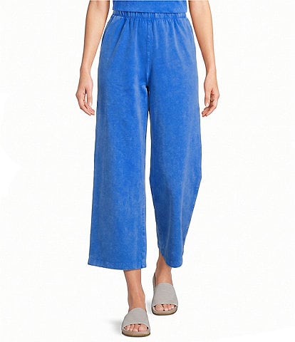 Leo & Nicole Acid Wash Relaxed Pull-On Cropped Pant