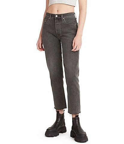 Levi's® 501 High Rise Cropped Straight Leg Jeans