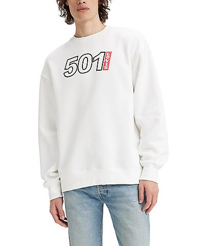 Levi's® 501 Long Sleeve Logo Fleece Sweatshirt