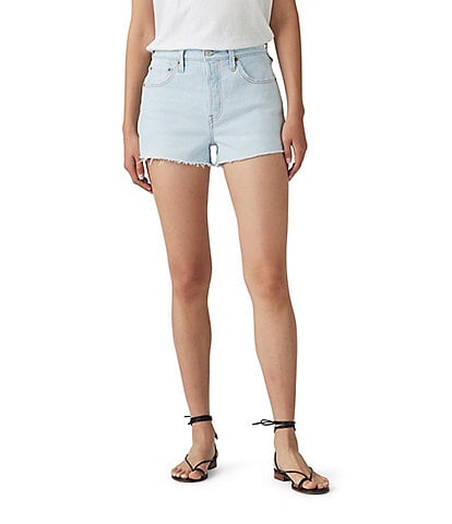 Levi's® 501® Original High Rise Stretch Frayed Hem Denim Shorts