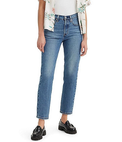 Levi's® 501® Original Mid Rise Fitted Cropped Jeans