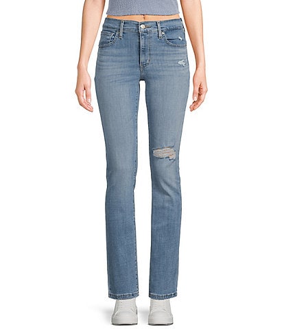 Levi's® 724 High Rise Distressed Skinny Straight Jeans