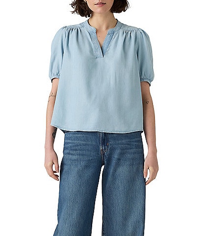 Levi's® Amelie Poplin Short Sleeves Blouse