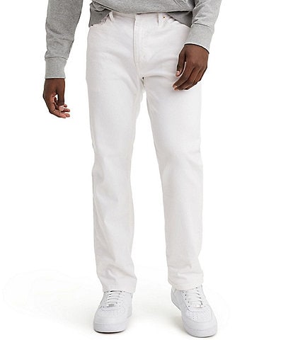 levi's men's 505 white jeans
