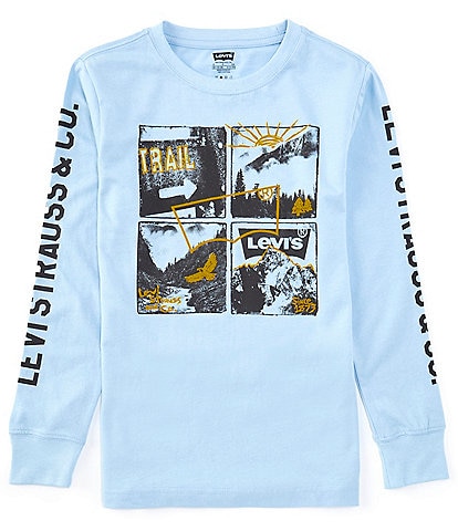 Levi's® Big Boys 8-20 Long Sleeve Follow The Trails T-Shirt