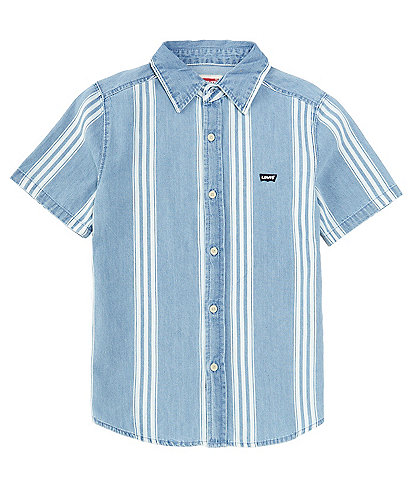 Levi's® Big Boys 8-20 Short Sleeve Striped Woven Shirt