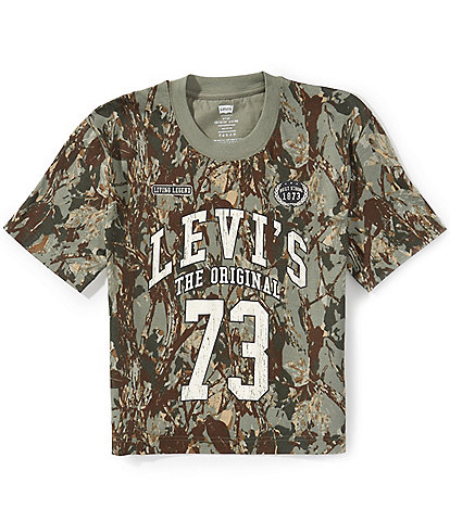 Levi's Big Boys Short Sleeve Allover Camouflage Tree Tee