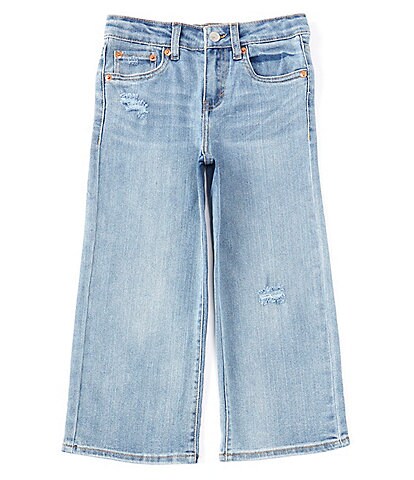 Levi's Big Girls 7-16 Cropped Wide Repreve Denim Jeans
