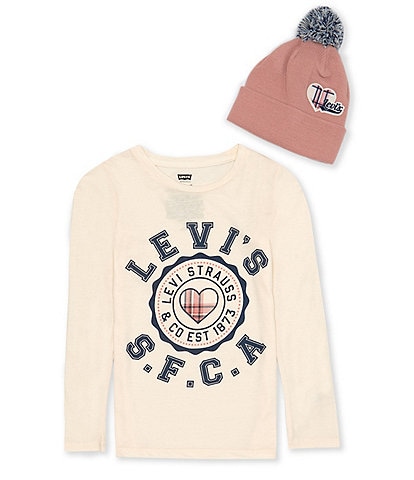Levi's® Big Girls 7-16 Long Sleeve Graphic T-Shirt