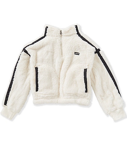 Levi's Big Girls Long Sleeve Sherpa Quarter -Zip Pullover
