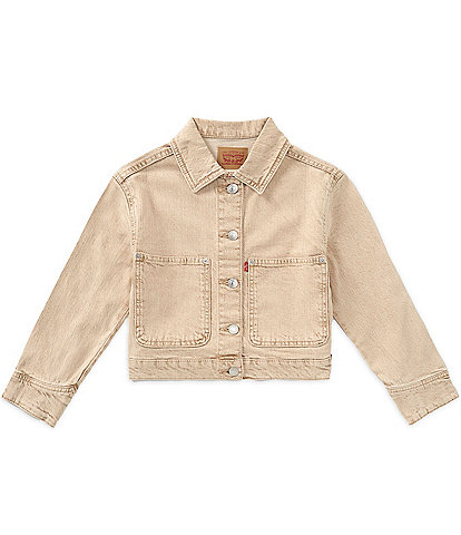 Levi's Big Girls Long Sleeve Studded Trucker Jacket
