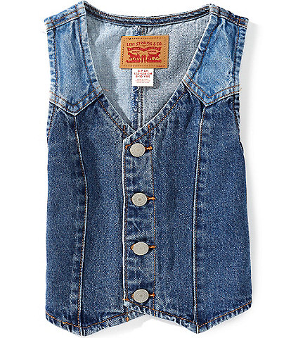 Levi's® Big Girls Shade Blocked Denim Vest