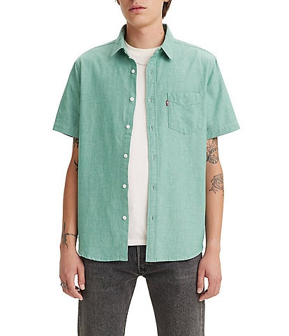 Levi's® Classic Fit Short Sleeve Patch Pocket Woven Shirt