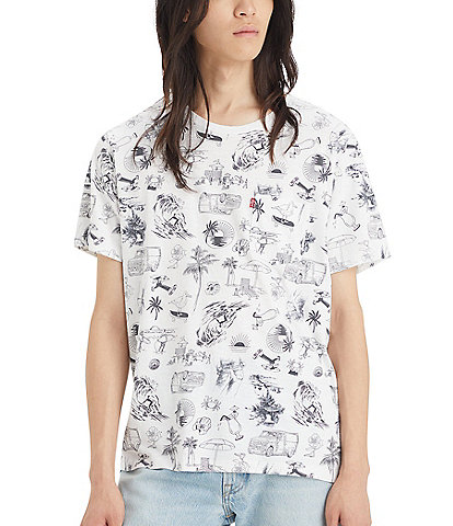 Levi's® Classic-Fit Short Sleeve Printed Pocket T-Shirt