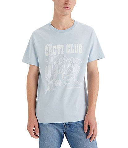 Levi's® Classic Fit Short Sleeve Solid Cacti Club Graphic T-Shirt