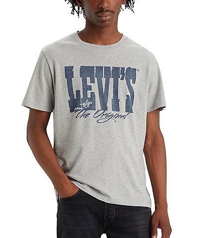 Levi's® Classic-Fit Short Sleeve Solid Logo Graphic T-Shirt