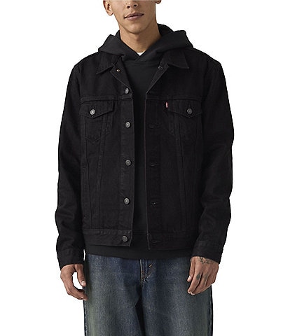 Levi's® Flap Pocket Long Sleeve Denim Trucker Jacket