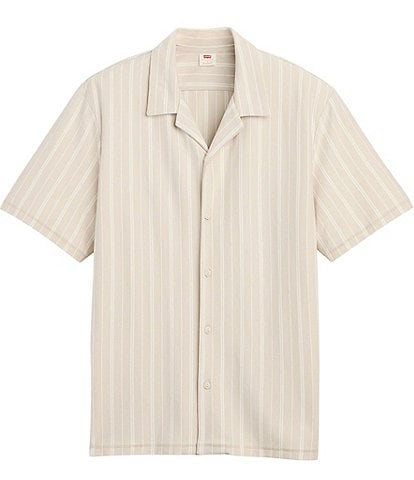 Levi's Flynt Striped Short Sleeve Camp Shirt