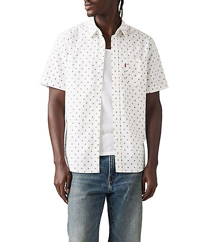 Levi's® Geometric Printed Short Sleeve Woven Shirt