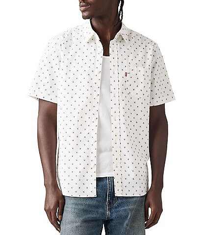 Levi's® Geometric Printed Short Sleeve Woven Shirt