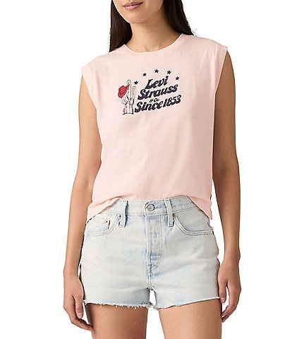 Levi's® Graphic Sleeveless Boxy Tank Top