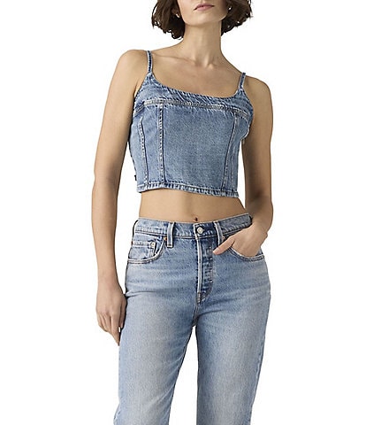 Levi's® Jadine Cropped Denim Tank Top