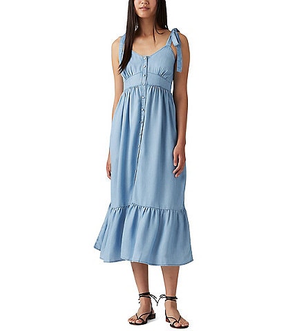 Levi's® Katherine Sleeveless Denim Midi Dress