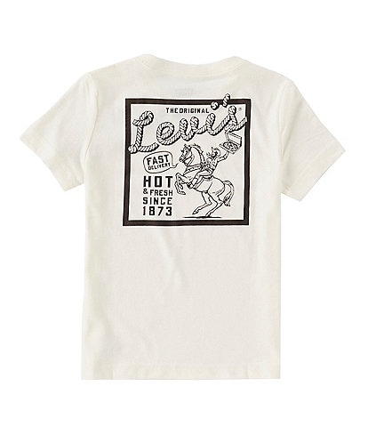 Levi's® Little Boys 2T-7 Short Sleeve Cowboy Pizza Graphic T-Shirt