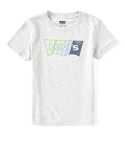Levi's® Little Boys 2T-7 Short Sleeve Painted Stripe Batwing Tee