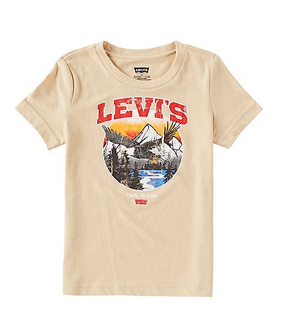 Levi's® Little Boys 2T-7 Short Sleeve Soaring Eagle Graphic T-Shirt